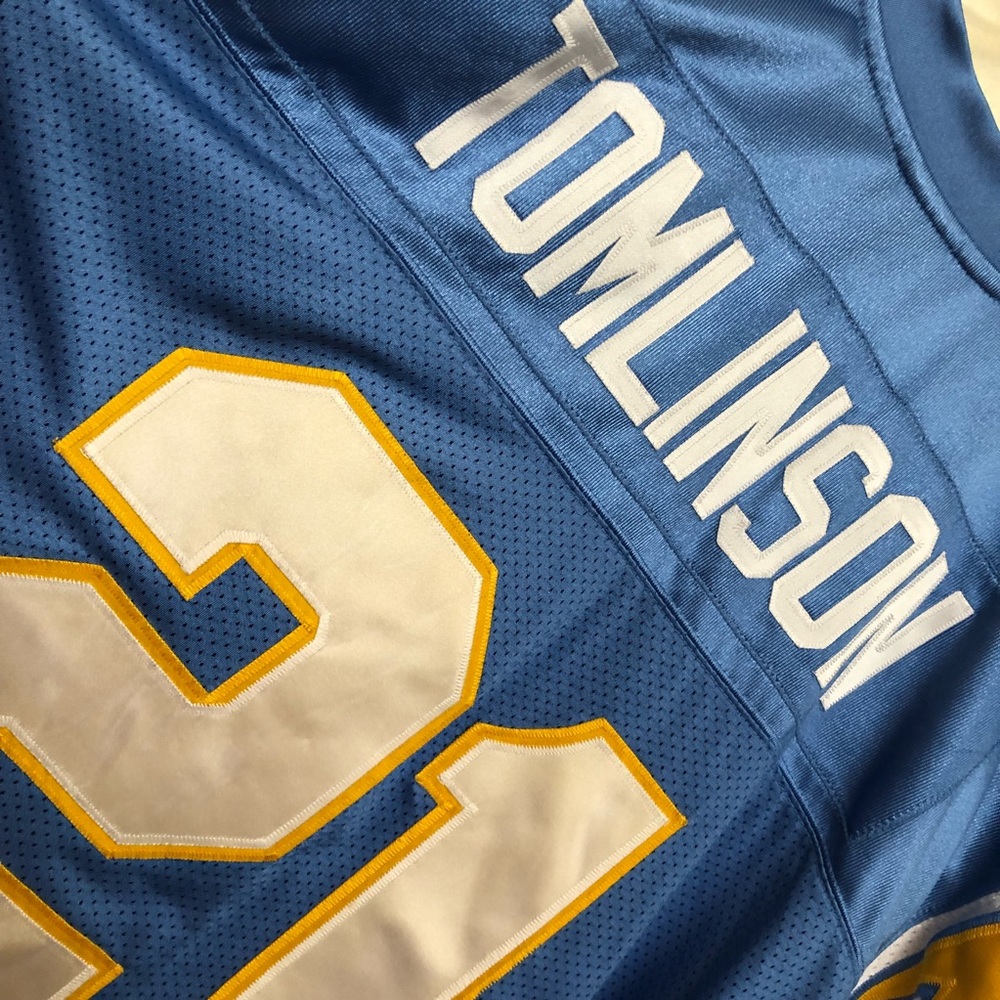 REEBOK Equipment NFL Sz 52 Stitched Jersey LaDainian Tomlinson #21 Chargers - Picture 12 of 16